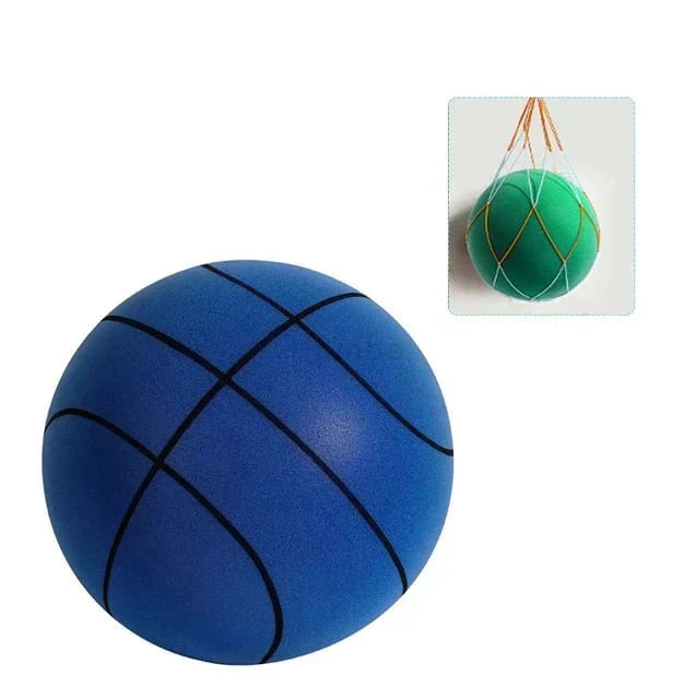 Leiser Trainingsball SilentBounce für Indoor-Basketball, hergestellt aus strapazierfähigem PU-Schaumstoff.