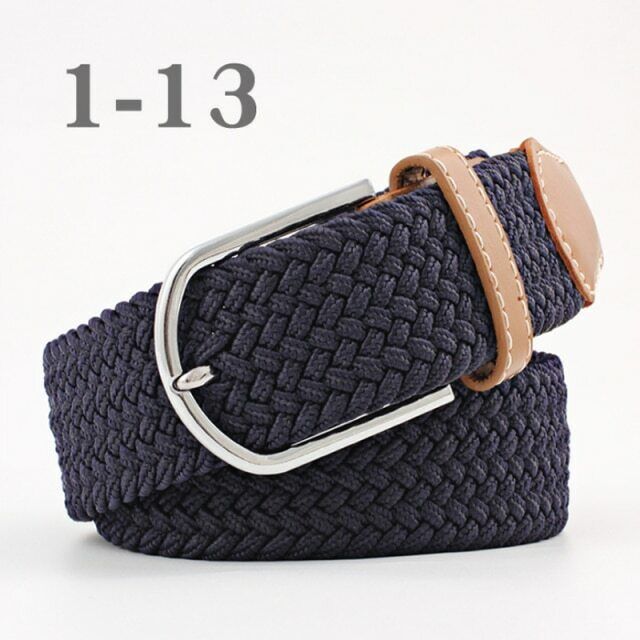 Unisex-Gürtel mit Dornschließe, elastisch & geflochten, ein vielseitiges Accessoire.