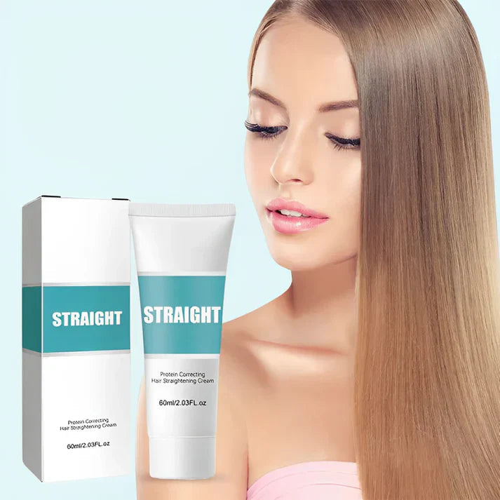 Glättungscreme mit Keratin für glattes Haar & Anti-Frizz-Effekt. Ideal für strapaziertes Haar.
