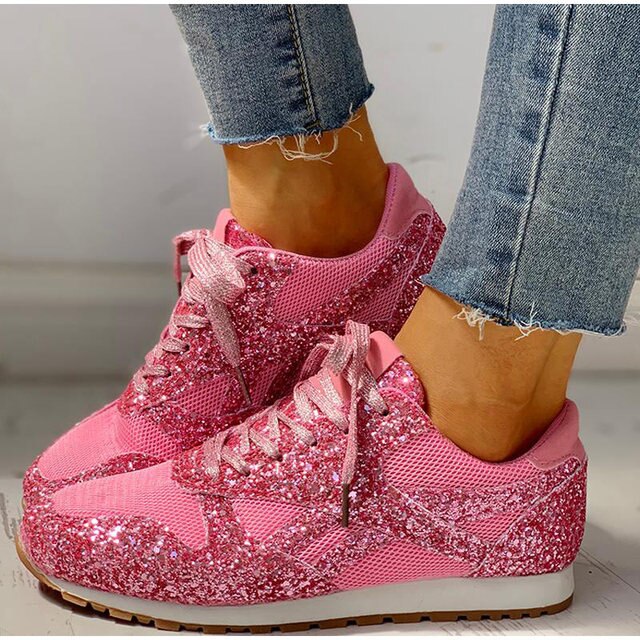 Trendige Damen Glitzerschuhe 'Miranda', ideal für festliche Anlässe und elegante Freizeitoutfits.