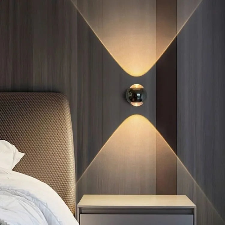 Moderne GlowWave Design Lampe. Energieeffiziente LED Beleuchtung für stilvolle Wohnzimmer Atmosphäre.