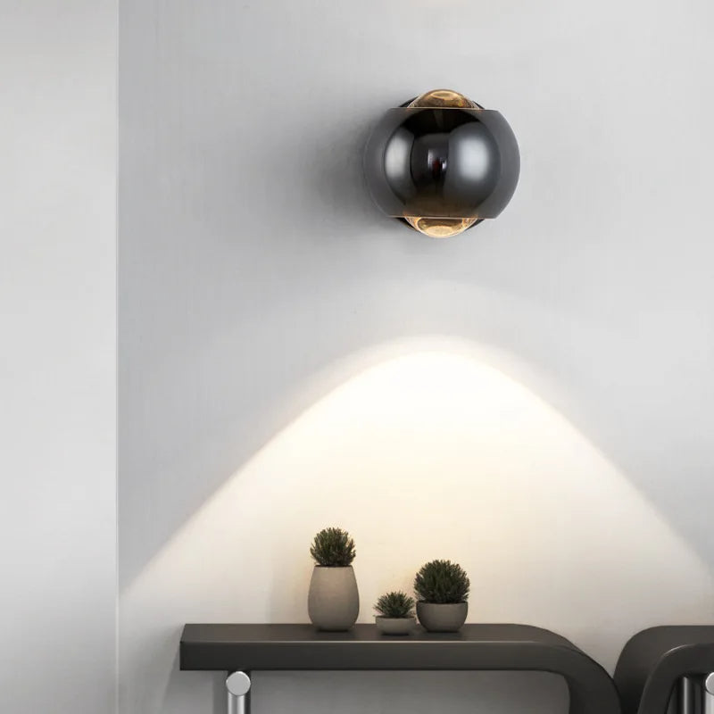 GlowWave LED Lampe für stimmungsvolles Ambiente Licht; ideal als Wohnzimmer- oder Schlafzimmerlampe.