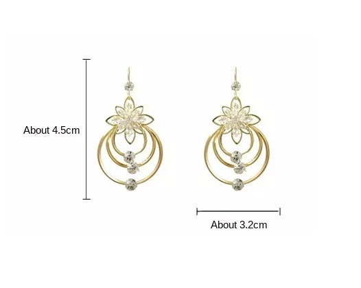 Exklusive goldene Creolen für Damen, hochwertiger Goldschmuck.