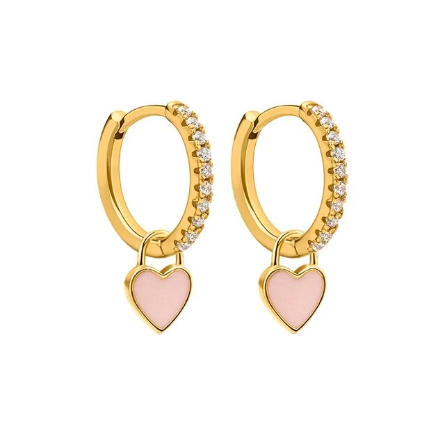 Funkelnde Creolen mit Zirkonia für Damen in Gold. Edler Schmuck für besondere Momente.