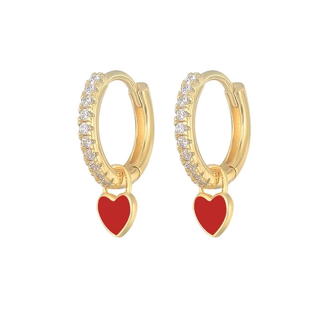 Damen Goldschmuck Creolen mit Zirkonia, elegant & glänzend. Perfekt für jeden Tag.