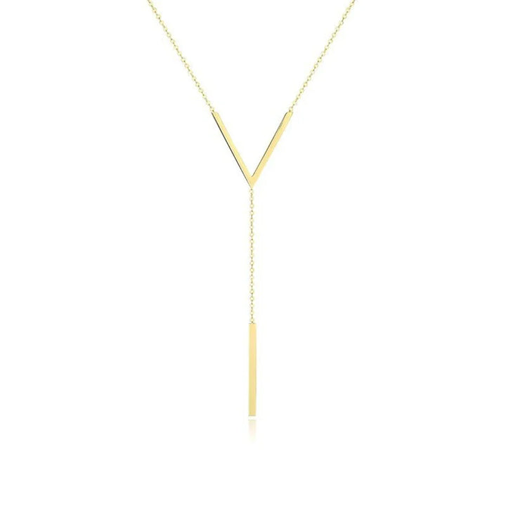 Exklusive Goldkette für Damen im V-Design, ein stilvolles Schmuckstück und ideales Geschenk.