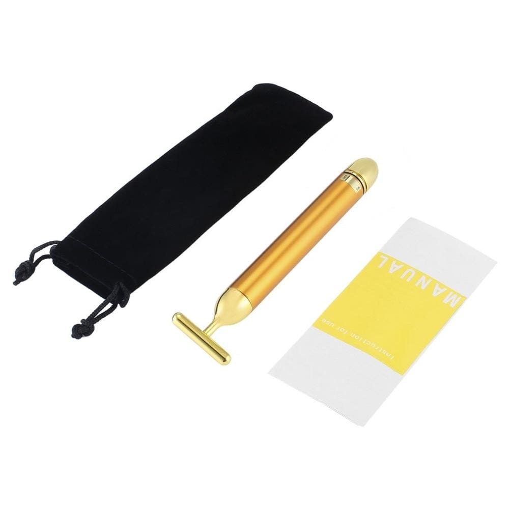 Premium Gold T-Bar zur Gesichtspflege, reduziert Falten & strafft die Haut sichtbar.