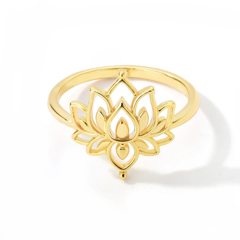 Moderner Edelstahl-Damenring, verstellbar, idealer Schmuck für den Alltag.