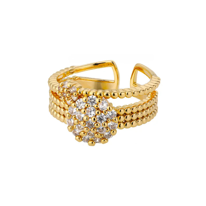 Zeitloser verstellbarer Damenring aus Edelstahl, vielseitig kombinierbar, eleganter Schmuck.