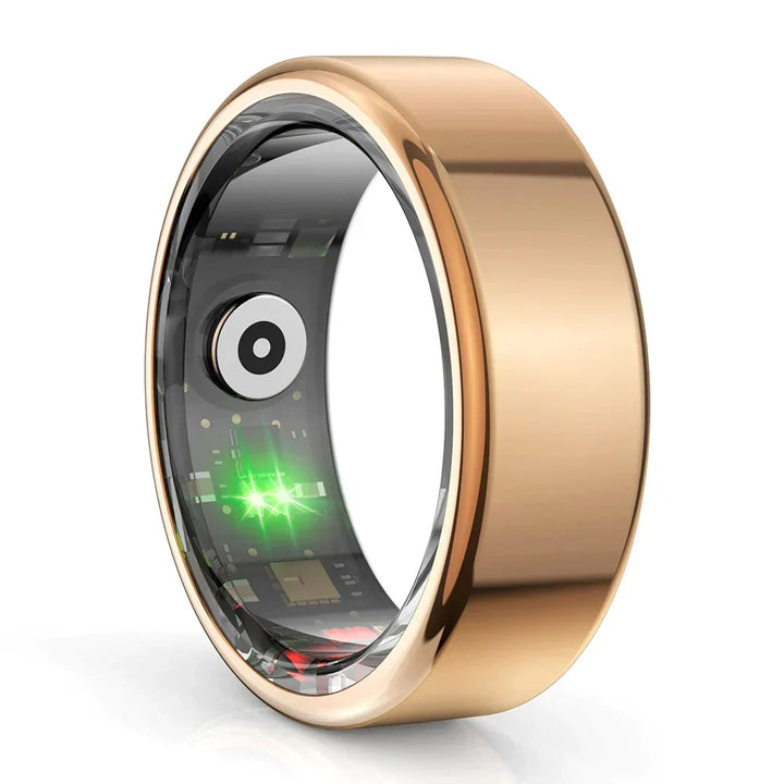 Hochwertiger Titan Gesundheitstracker Ring für Herren & Damen. Misst Herzfrequenz, Schlaf & Aktivität. Stilvolles Fitness-Gadget.