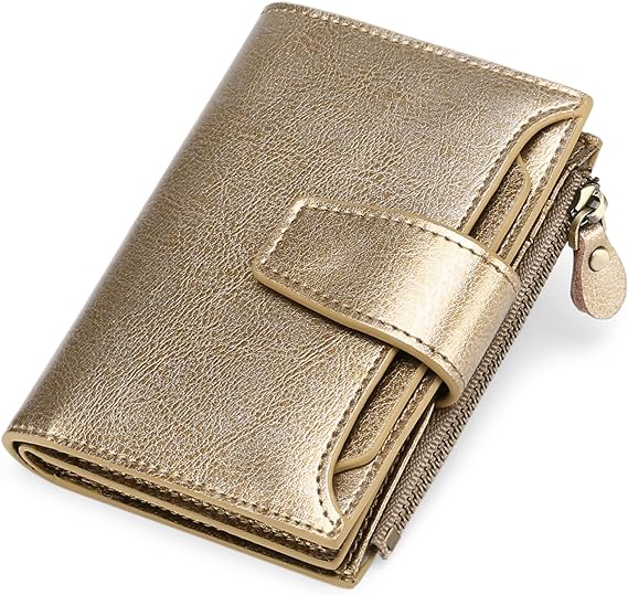 Geschenkidee: Elegantes Unisex Portemonnaie, kurz, mit RFID-Schutz & Platz für Karten.