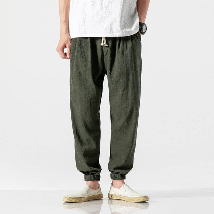 Beige Herren Komforthose, casual & elegant, leicht und atmungsaktiv für den täglichen Gebrauch.
