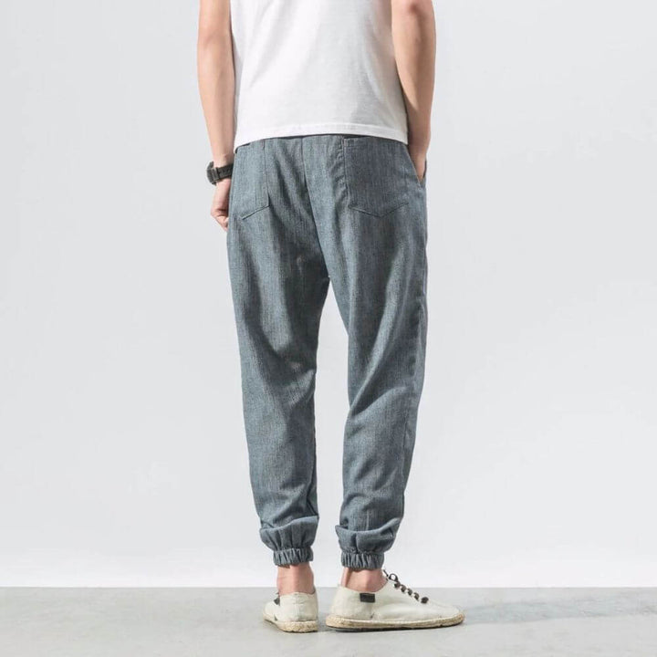 Elegante beige Freizeithose, herren, maximaler Komfort & atmungsaktiv, vielseitig tragbar.