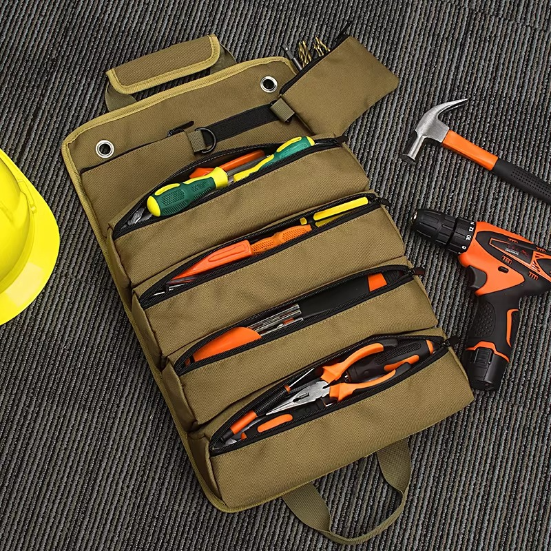 Werkzeug Rolltasche für Werkstatt & Baustelle, praktischer Organizer für Profis & Heimwerker.