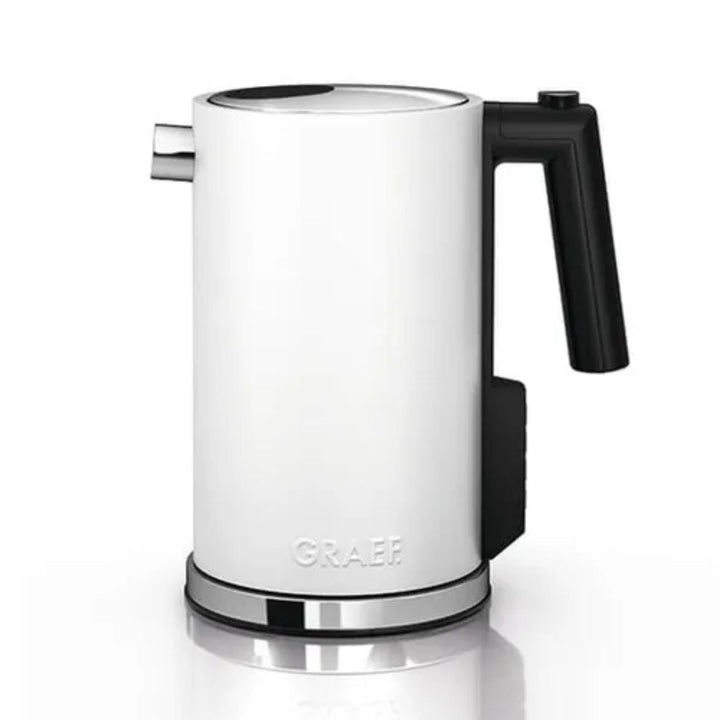 Eleganter Wasserkocher mit präziser Temperaturwahl für Tee & Kaffee, 1.2 Liter Füllmenge, elektrisch.