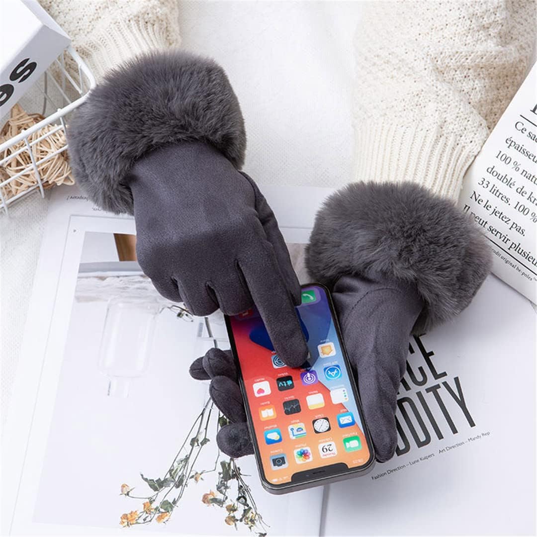 Perfektes Geschenk: Elegante Damen Winterhandschuhe, warm, stilvoll & touchscreen-fähig, Einheitsgröße.