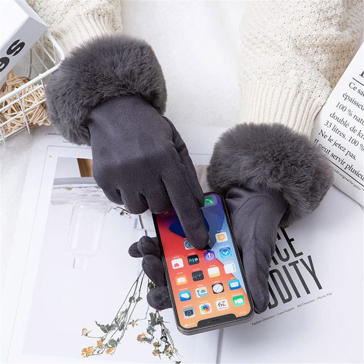 Perfektes Geschenk: Elegante Damen Winterhandschuhe, warm, stilvoll & touchscreen-fähig, Einheitsgröße.