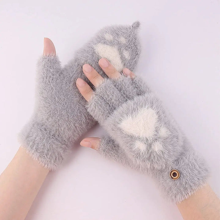 Kuschelige Damen Klapphandschuhe, Winter-Must-Have. Praktisch und modisch zugleich.