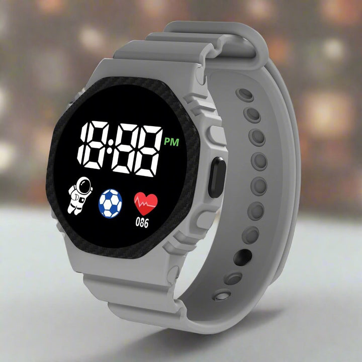 Wasserdichte Kinder Digitaluhr, robust für Sport & Spiel, ideal für aktive Jungen & Mädchen.