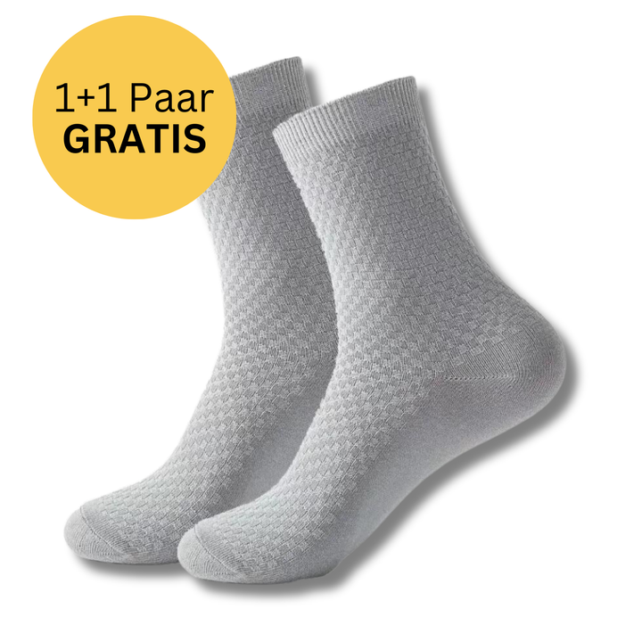 Stilvolle Herrensocken als Männeraccessoire. Bequem, hochwertig und atmungsaktiv.