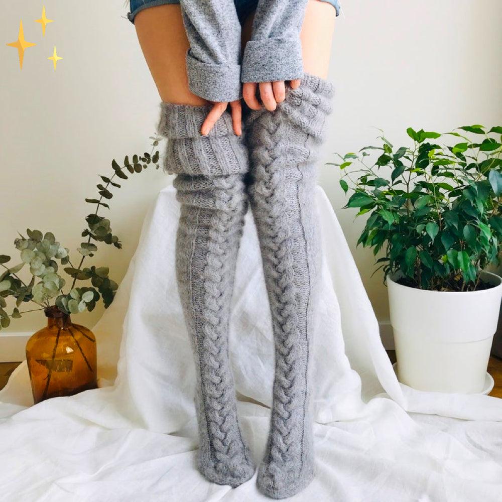 Warme, stilvolle Damen Winterstrümpfe, lange Socken für gemütliche Wintertage und komfortable Mode.