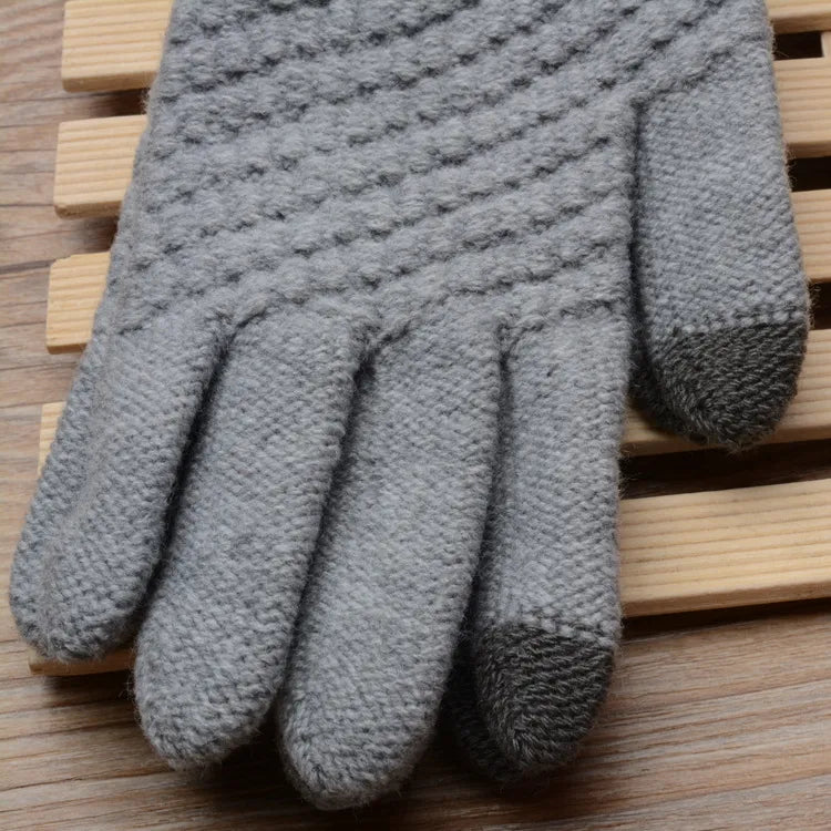Luxuriöse Touchscreen-Handschuhe, unisex, warm, gestrickt, perfektes Geschenk für Winterliebhaber.