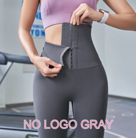 Komfortable graue Damen Kompressions-Leggings, ideal als Sportbekleidung oder bequeme Alltagshose.