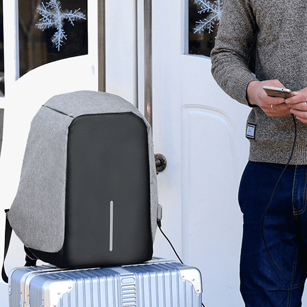 Vielseitiger USB Anti-Diebstahl Rucksack für Herren & Damen. Mit Ladefunktion, wasserdicht & schnittfest.