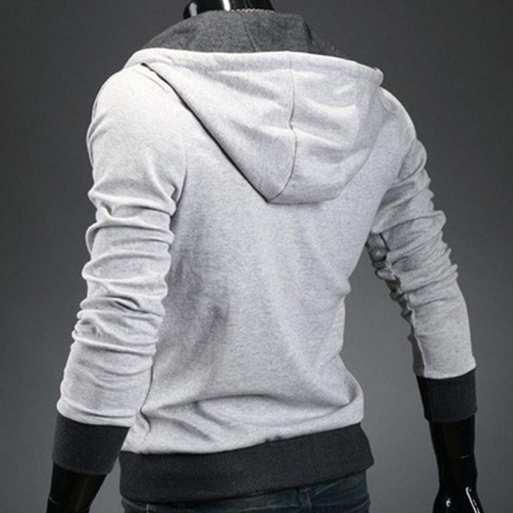 Moderne Herren-Herbstjacke mit Kapuze, warm, bequem & stilvoll für Outdoor & Freizeit.
