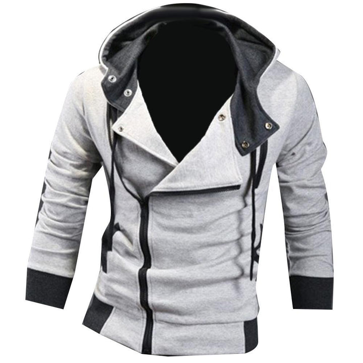 Warme Herren-Outdoorjacke mit Hoodie, bequem & funktional für Herbst- & Wintertage.