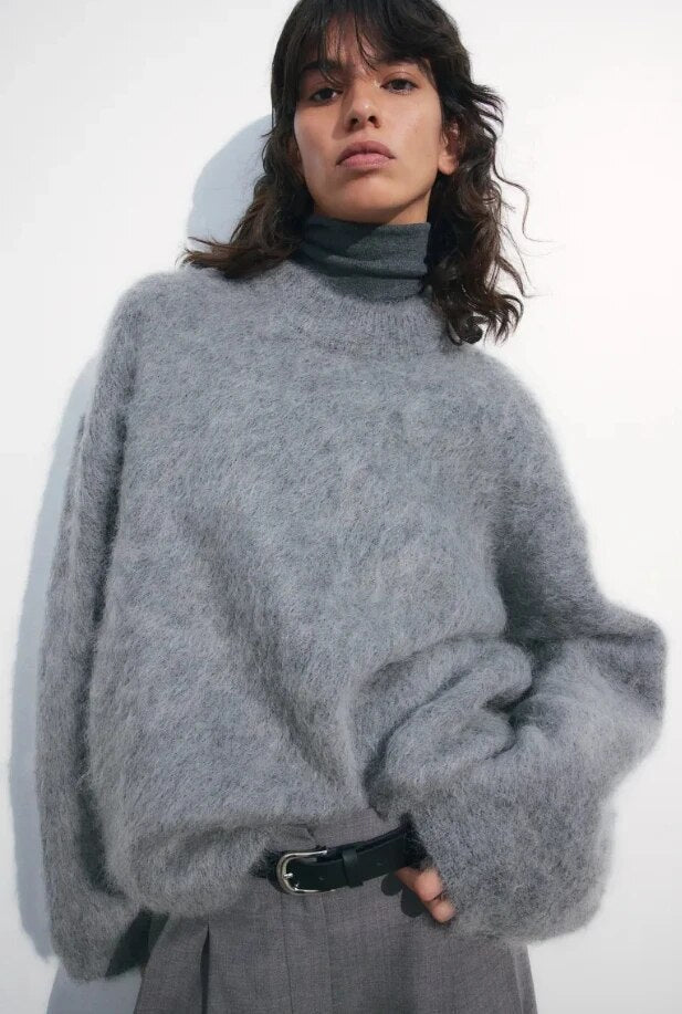 Eleganter Strickpullover für Damen, perfekt für die Übergangszeit im Frühling und Herbst.