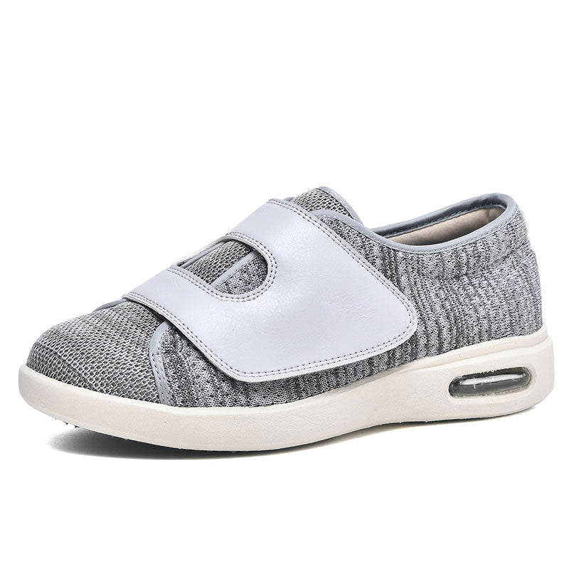 Orthopädische Komfortschuhe für Diabetiker, Unisex-Wanderschuhe mit Klettverschluss, ideal für geschwollene Füße.