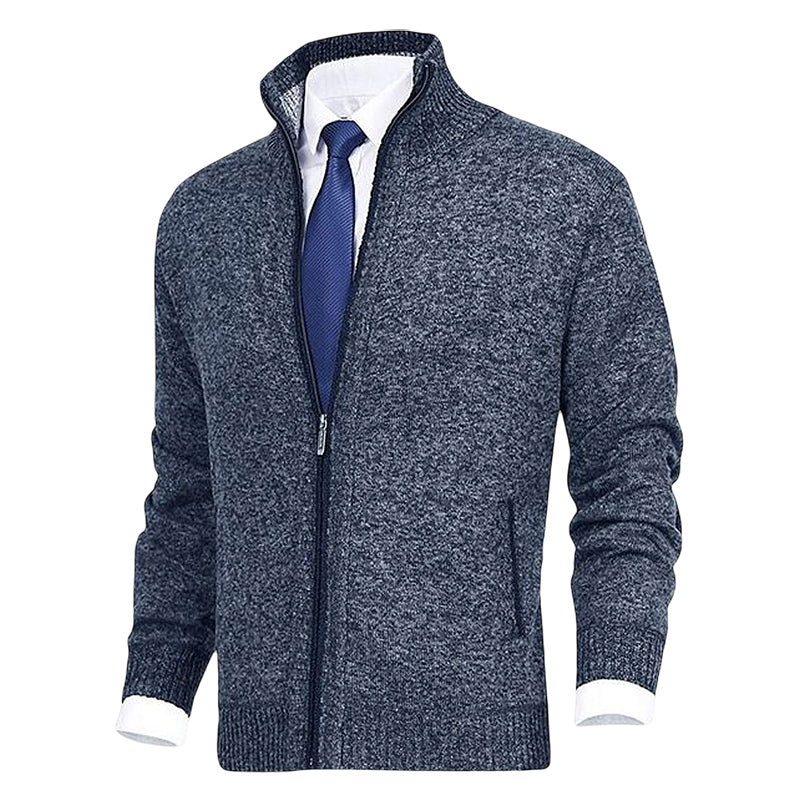 Vielseitige Herren Reißverschlussweste, Business-Casual-Look für Herbst und Winter. Warme & elegante Oberbekleidung.