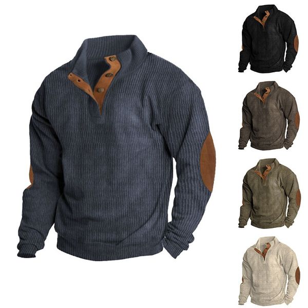Herren Outdoor-Pullover, ideal zum Wandern, Camping & Abenteuer. Hält warm & bietet Komfort im Winter.
