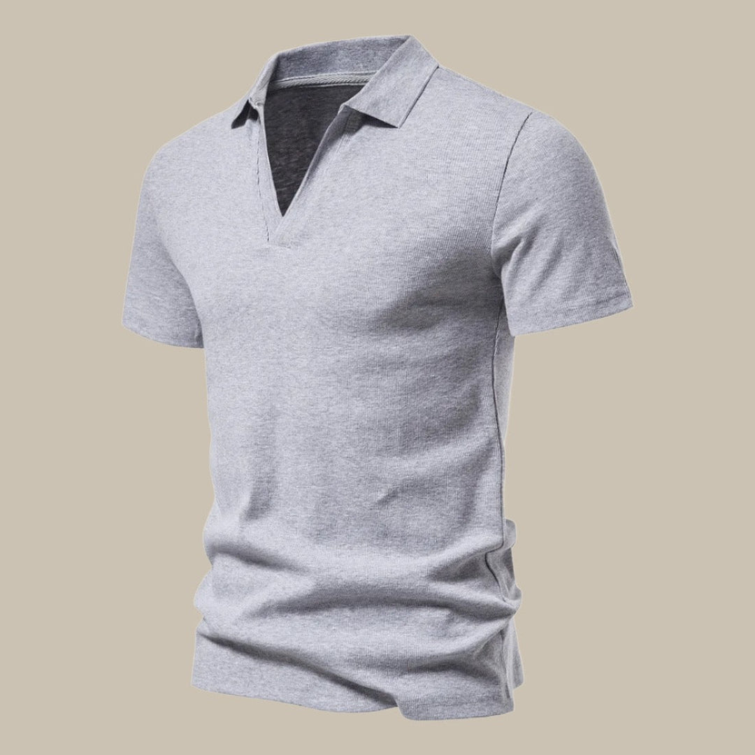 Klassisches Herren Kurzarm Polohemd in Übergröße. Stilvolles Oberteil für Frühling und Sommer, vielseitig einsetzbar.