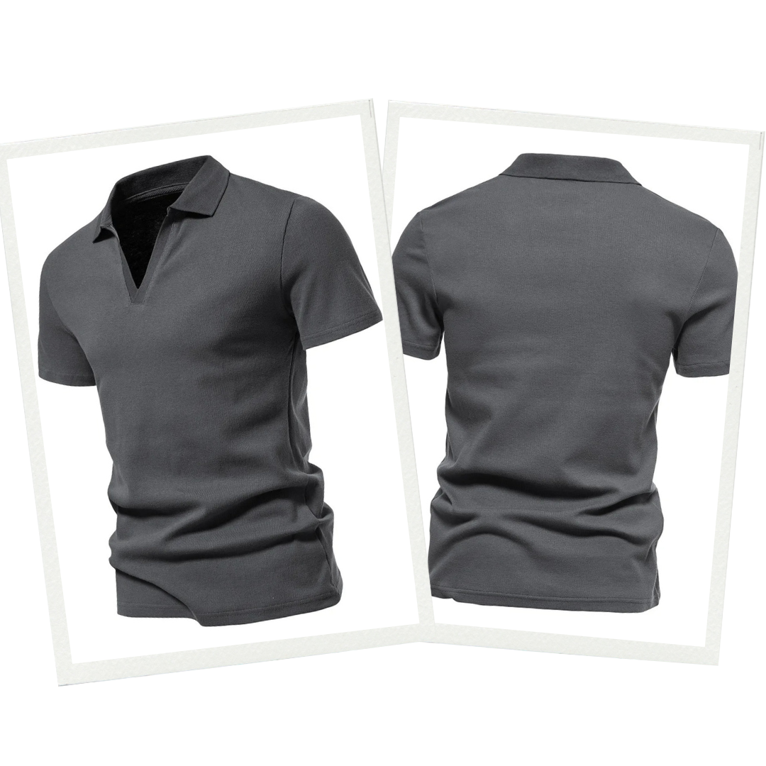 Modernes Herren Kurzarm Polohemd für Frühling & Sommer. Stilvolles und bequemes Oberteil für jeden Anlass.