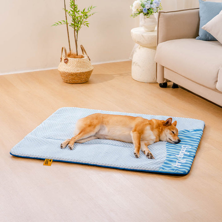 Sommer-Hundematte „Groß“, kühlend & waschbar. Bietet Haustieren einen rutschfesten Ruheplatz.