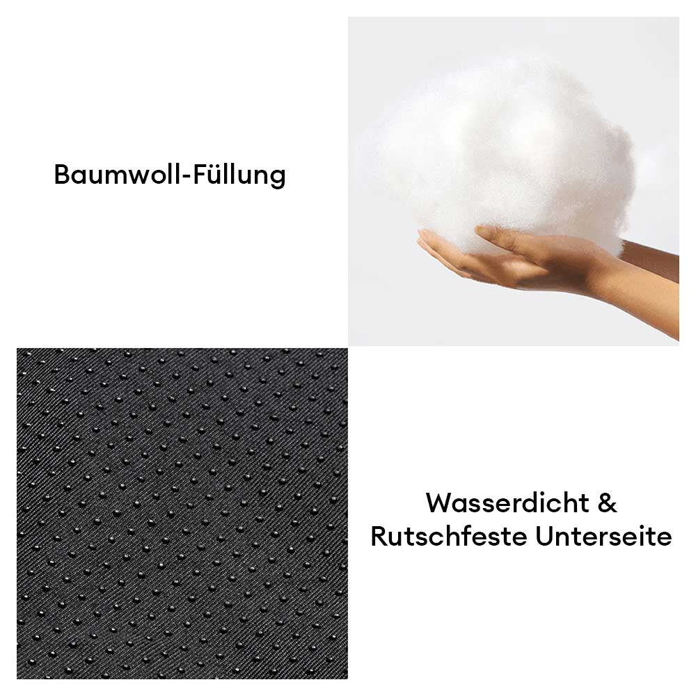 Robuste Hundematte „Groß“ mit Kühlfunktion. Waschbar und rutschfest für sicheren Schlafplatz.