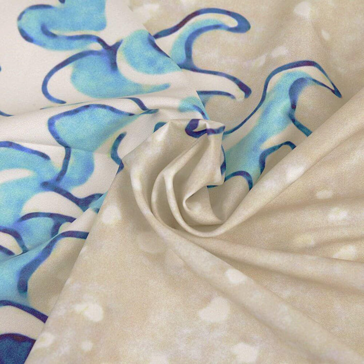 Moderner Wandteppich mit Großer Welle Kanagawa Motiv, asiatische Kunst, Hokusai Kunstdruck, ideal für stilvolle Deko.