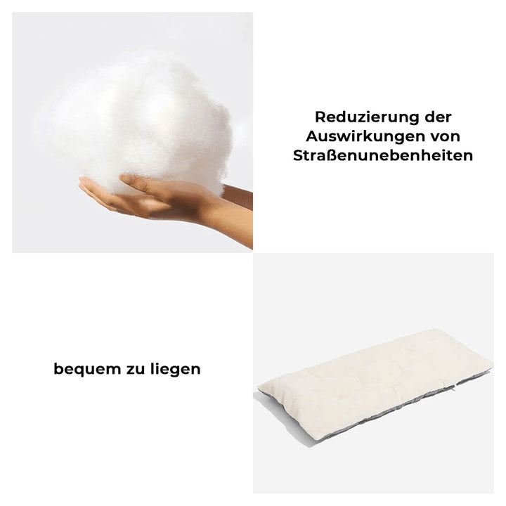 Autositz für große Hunde, mit erhöhter Sitzfläche und Schutz vor Schmutz und Nässe.