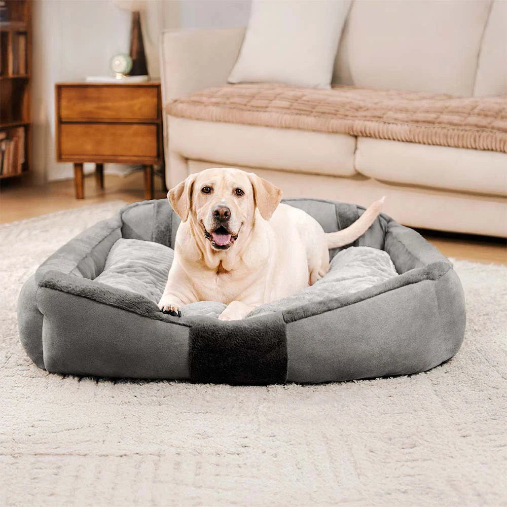 Großes Hundesofa im Vintage-Look, gemütlich, waschbar und beruhigend für jeden Hund.