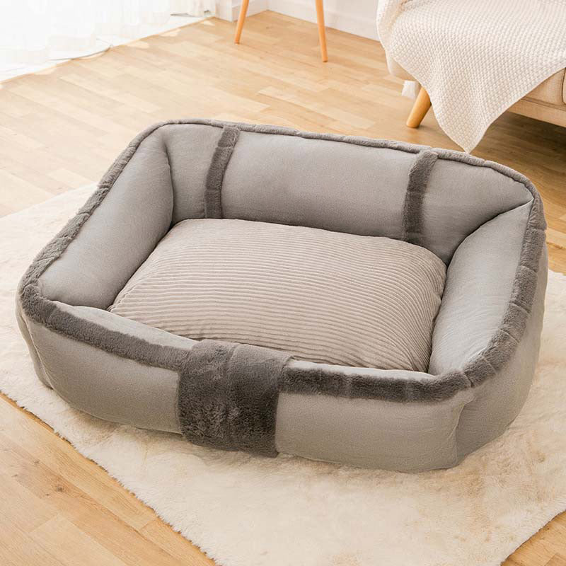 Waschbares, großes Hundebett als Sofa im Vintage-Design, gemütlich und sehr entspannend.