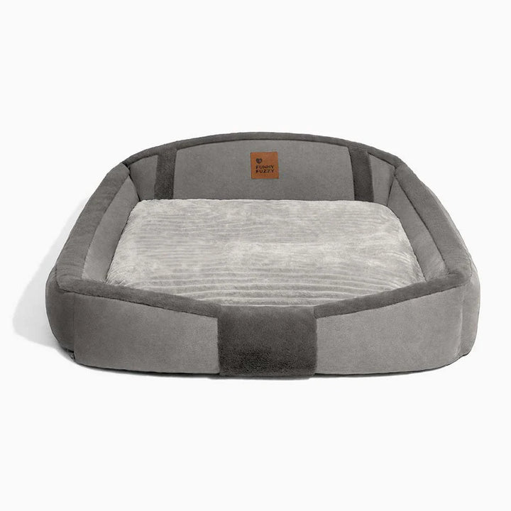 Rutschfestes Vintage-Hundesofa, großes Kuschelbett, orthopädisch für ältere Hunde.
