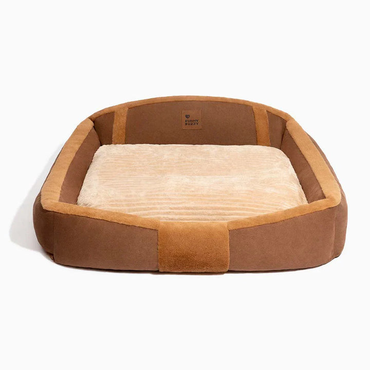 Entspannender Hundeschlafplatz: großes Vintage-Sofa-Bett, gemütlich und waschbar.