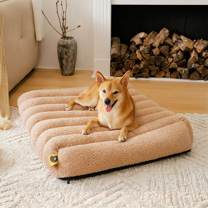 Waschbares Hundebett groß, mit Gedächtnisschaum, bietet orthopädischen Komfort für Hunde.