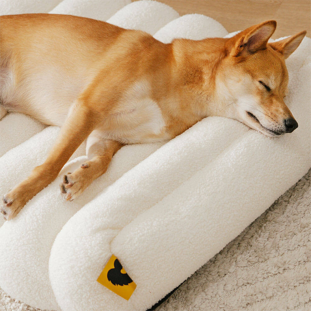 Gelenkunterstützendes Hundebett mit Memory-Schaum, waschbar, groß und gemütlich.