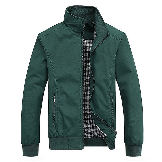 Trendige Herren Übergangsjacke, Slim Fit Bomberjacke. Ideal für lässige Freizeit-Looks im Frühling & Herbst.