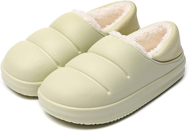 Hochwertige, warme Winter-Hausschuhe unisex. Bequeme Damen- und Herrenpantoffeln mit rutschfester Sohle.