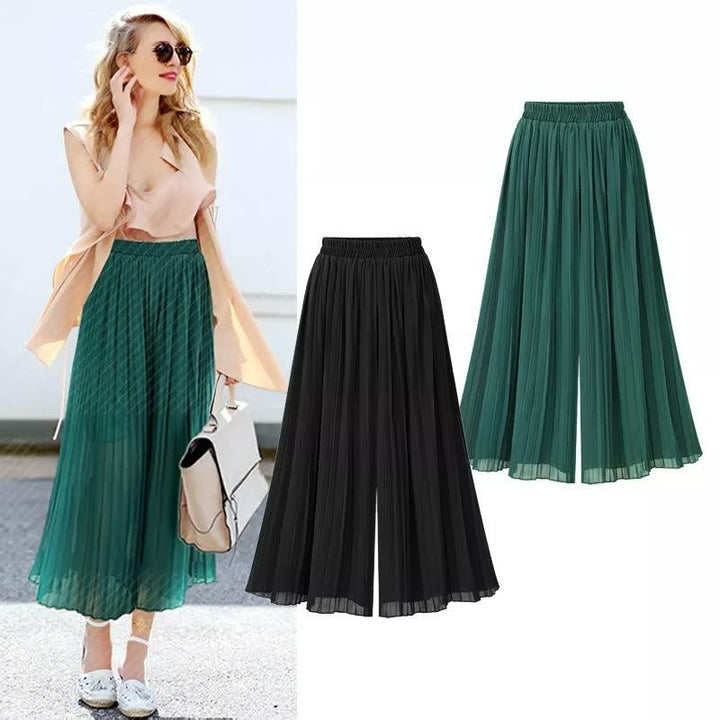 Modische High-Waist Damenhose mit weitem Bein, bequem & chic, perfekt für Freizeit und einen stilvollen Alltag.
