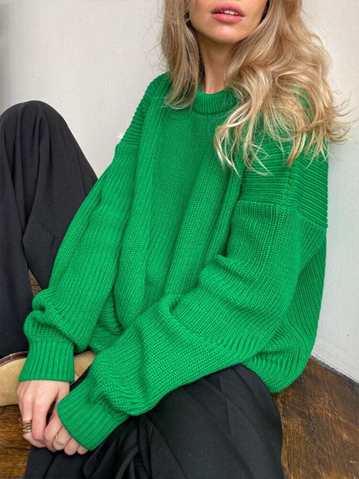 Eleganter & bequemer Damen Pullover mit Rundhals, perfekt für Herbst/Winter. Modische Damenmode.